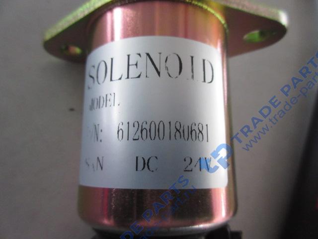 Реальная фотография клапан электромагнитный остановки двигателя 612600080681/24v
