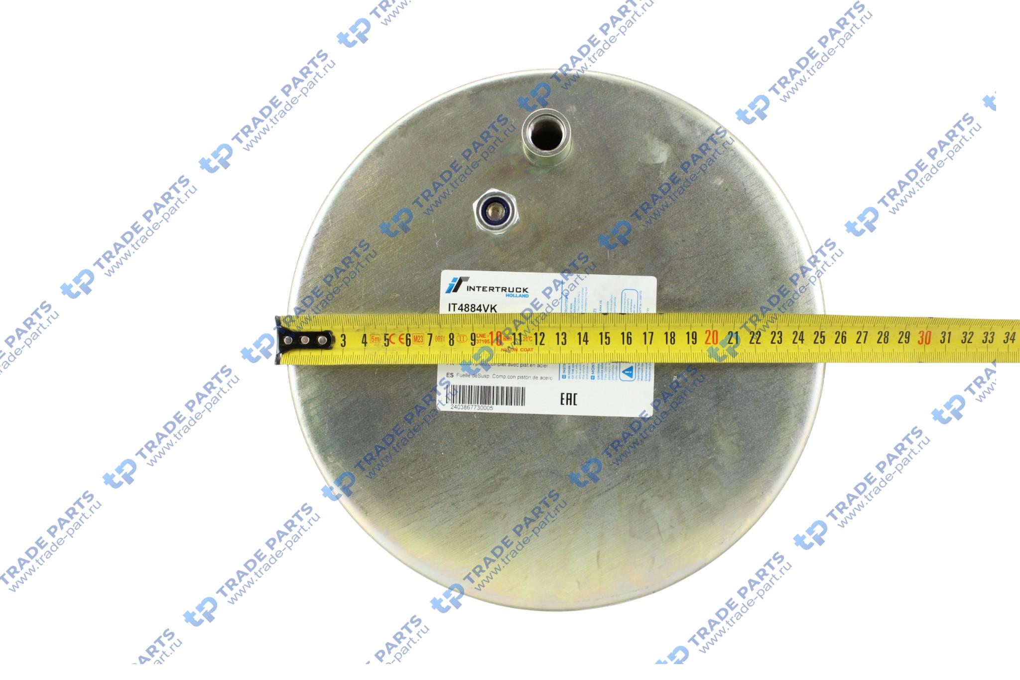 Реальная фотография пневморессора man tga (стальной стакан) (1шп.м12+1штуц.отв.м16х1.5мм)