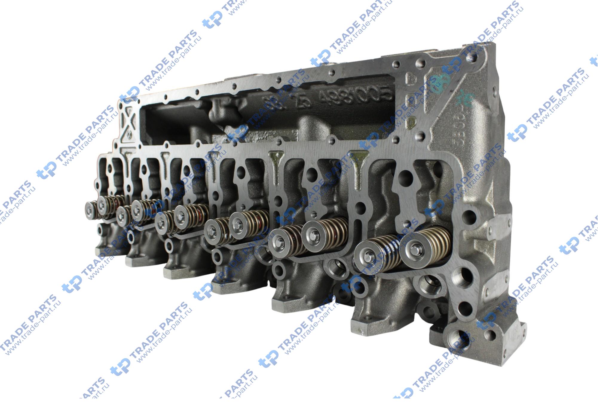 Реальная фотография головка блока цилиндра в сборе с клапанами 6bt  3966454 huatai