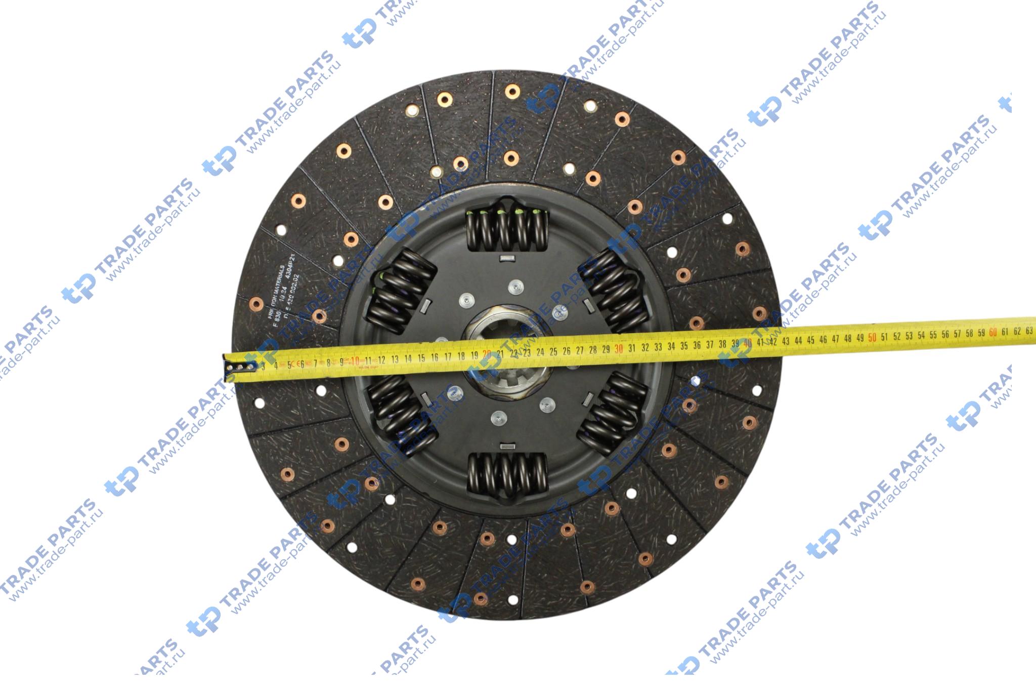 Реальная фотография комплект сцепления без выжимного man tgs tgx (euro 6) d2676lf zf traxon 12tx 2620td 430 mm.