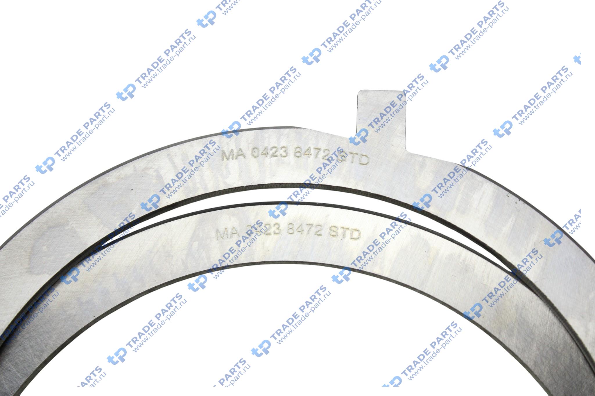Реальная фотография полукольца упорные коленвала, std, пара om471la