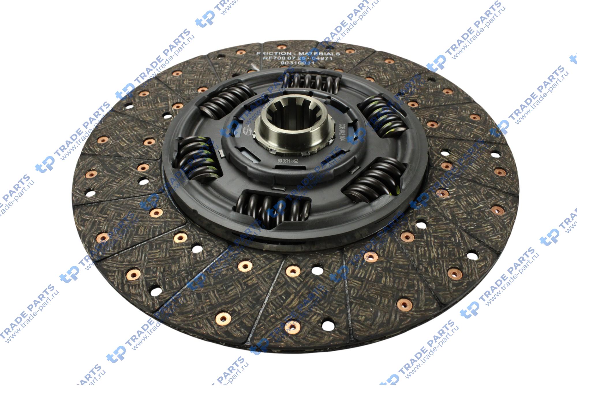 Реальная фотография диск сцепления ford ecotorq 12,7 zf 16s2230 430 mm.