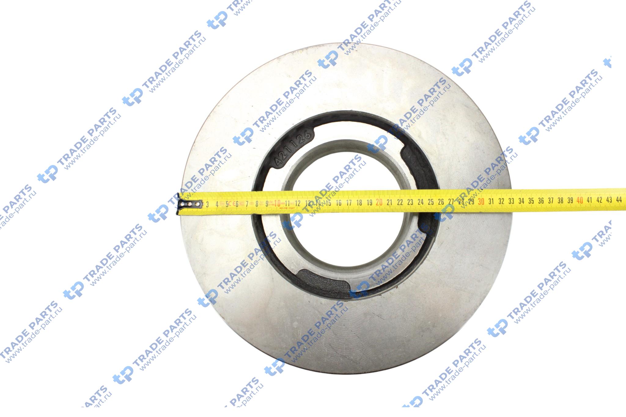 Реальная фотография диск тормозной передний atego 335*34*110.9/8*m12*1.5 пр-во турция