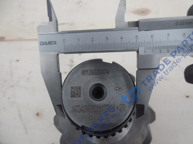 Реальная фотография главная пара конических шестерен i=2,846, z=37:13 shacman x6000