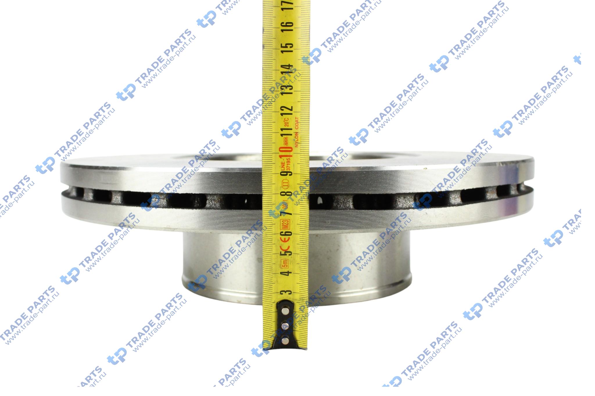 Реальная фотография диск тормозной man tgl передний 334,7х34мм пр-во турция