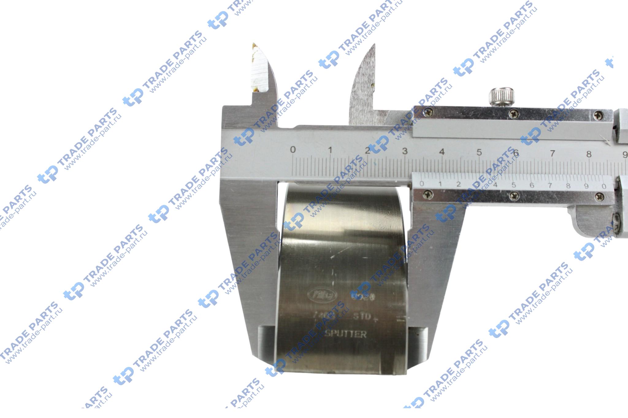 Реальная фотография вкладыши шатунные mb om502la/om457 euro 4 std к-т на шейку (новый образец, ширина 34,3 мм)