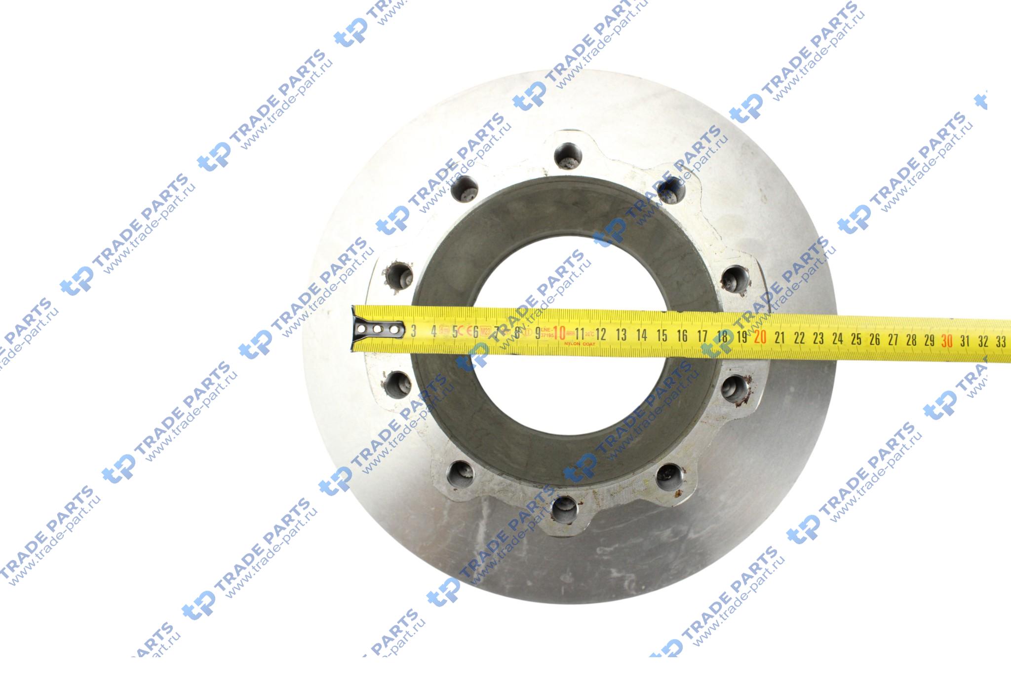 Реальная фотография диск тормозной 335*176*34 man l2000/tgl пр-во турция