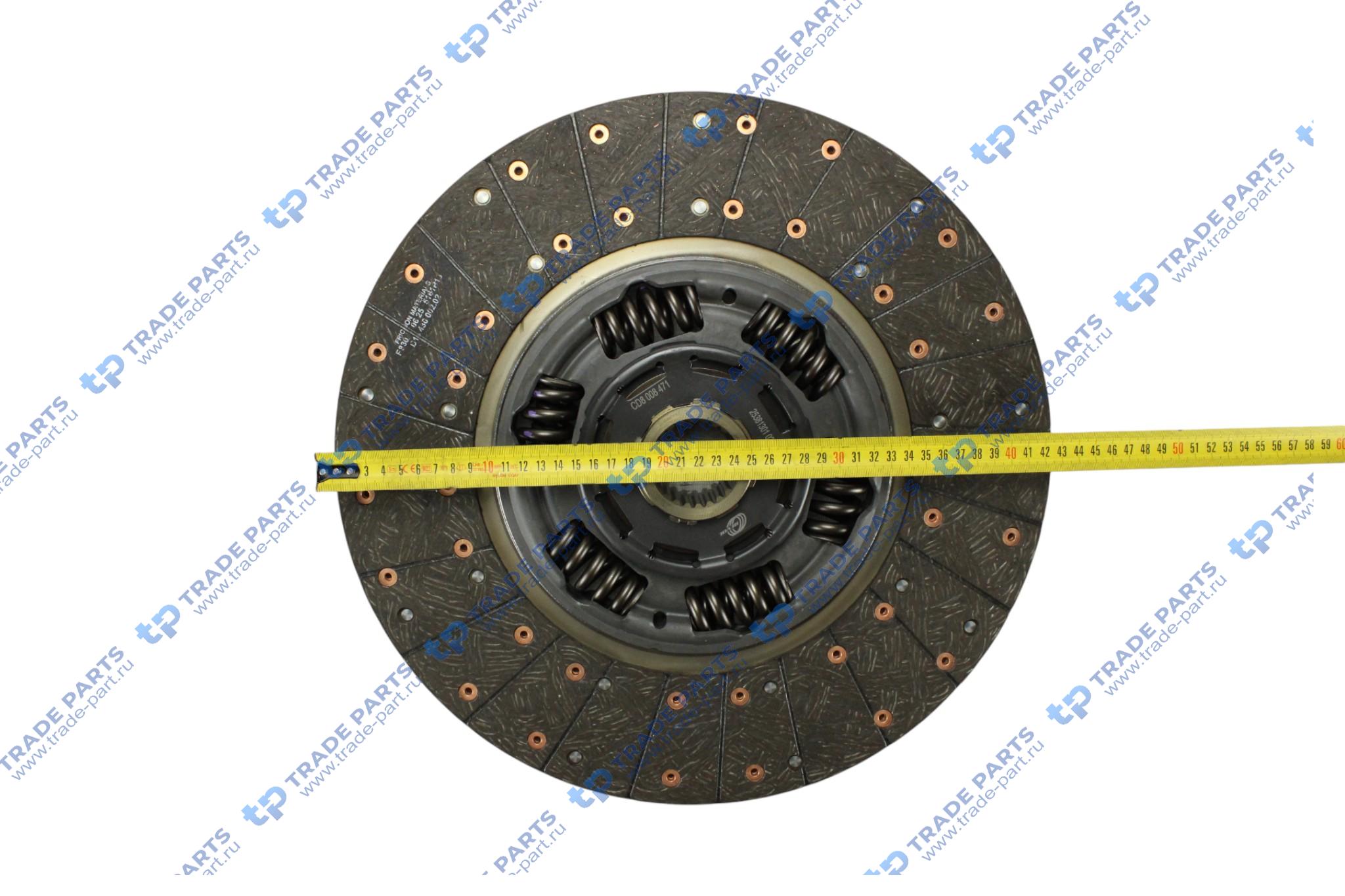 Реальная фотография комплект сцепления без выжимного renault gamme t, gamme k, gamme c (euro 5), gamme d (euro 6)