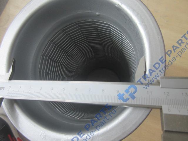 Реальная фотография гофра глушителя d=120 l=355 (крепление под хомут)