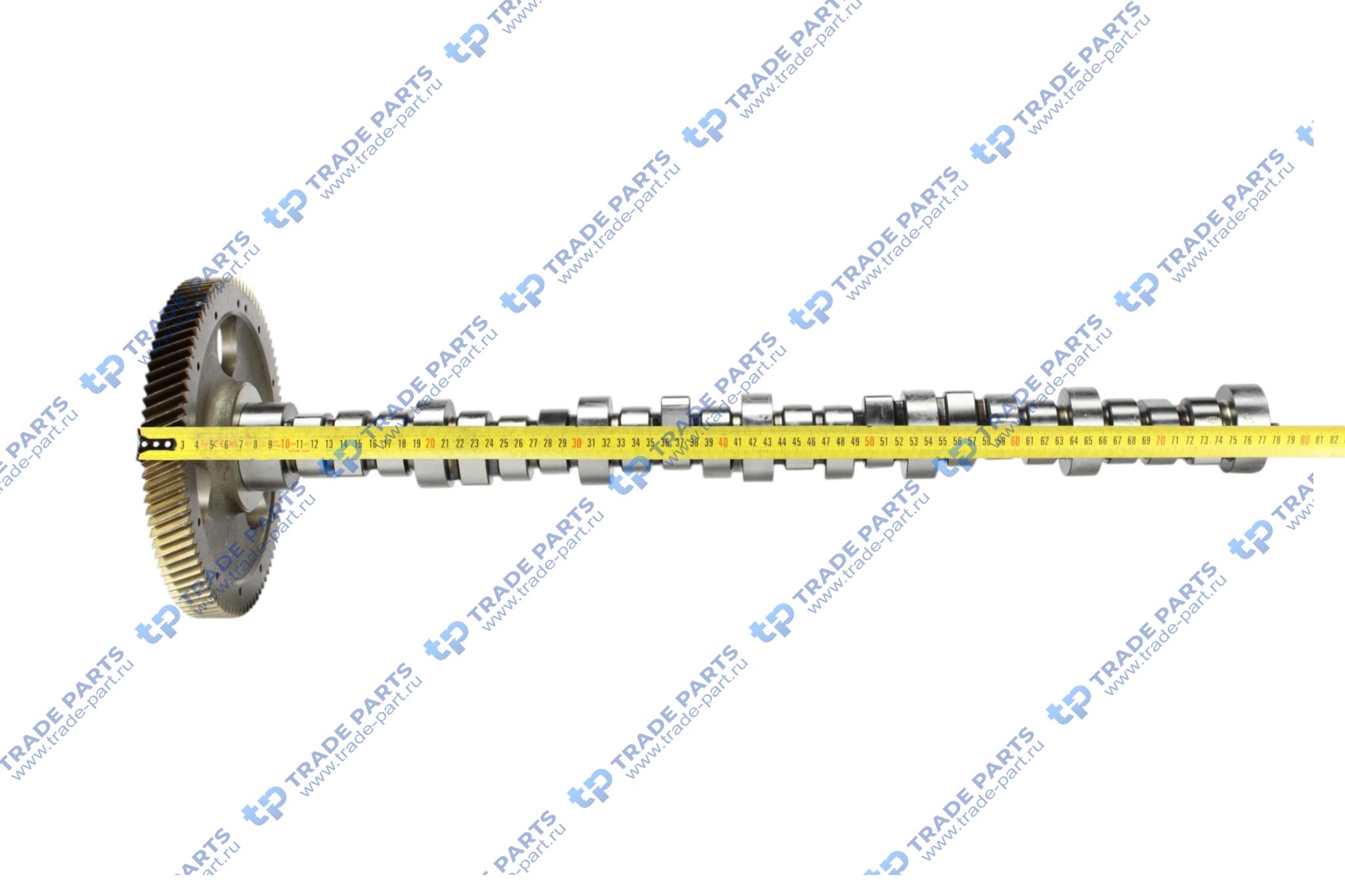 Реальная фотография вал распределительный с шестерней mercedes om906la om926la l=817,5 мм.