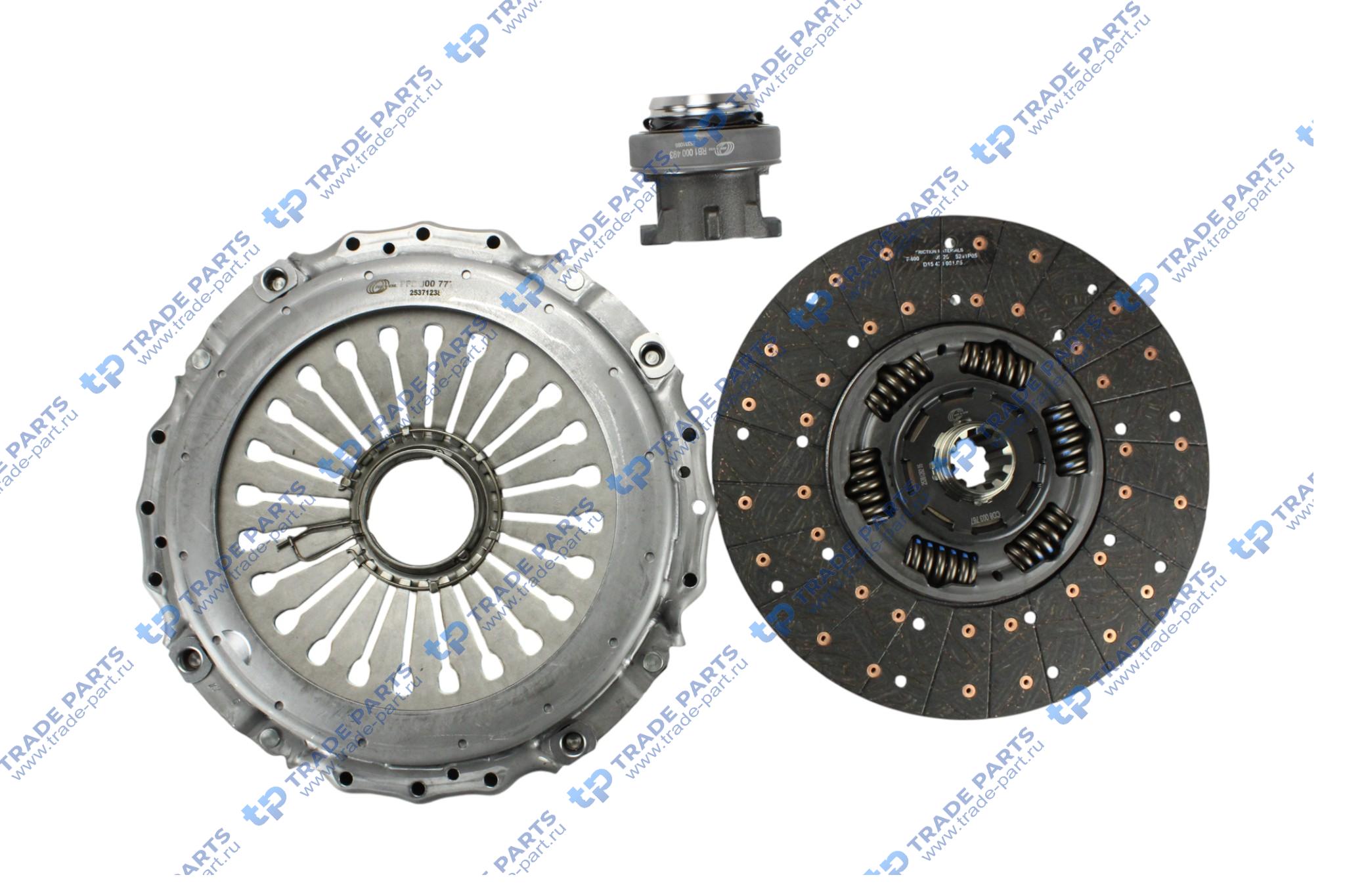 Реальная фотография комплект сцепления ford cargo fpt cursor 10,3 zf 12as2130 td amt 430mm.