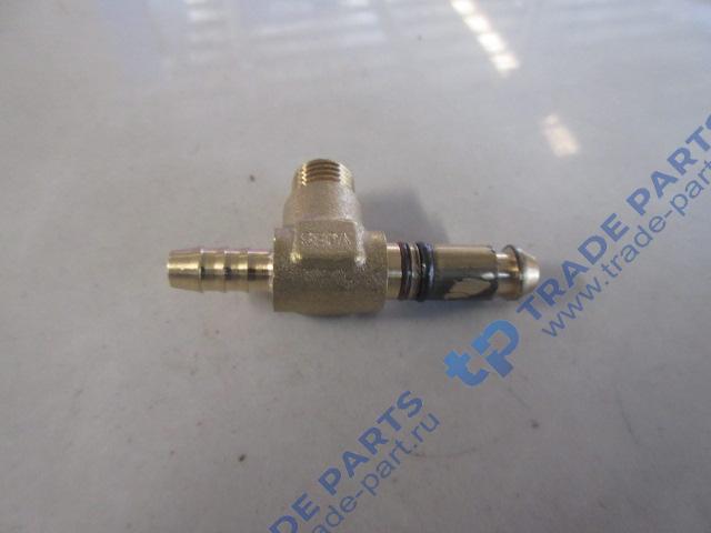 Реальная фотография штуцер т-образный ng8/m12*1,5/nw6 howo t5g, sitrak c7h