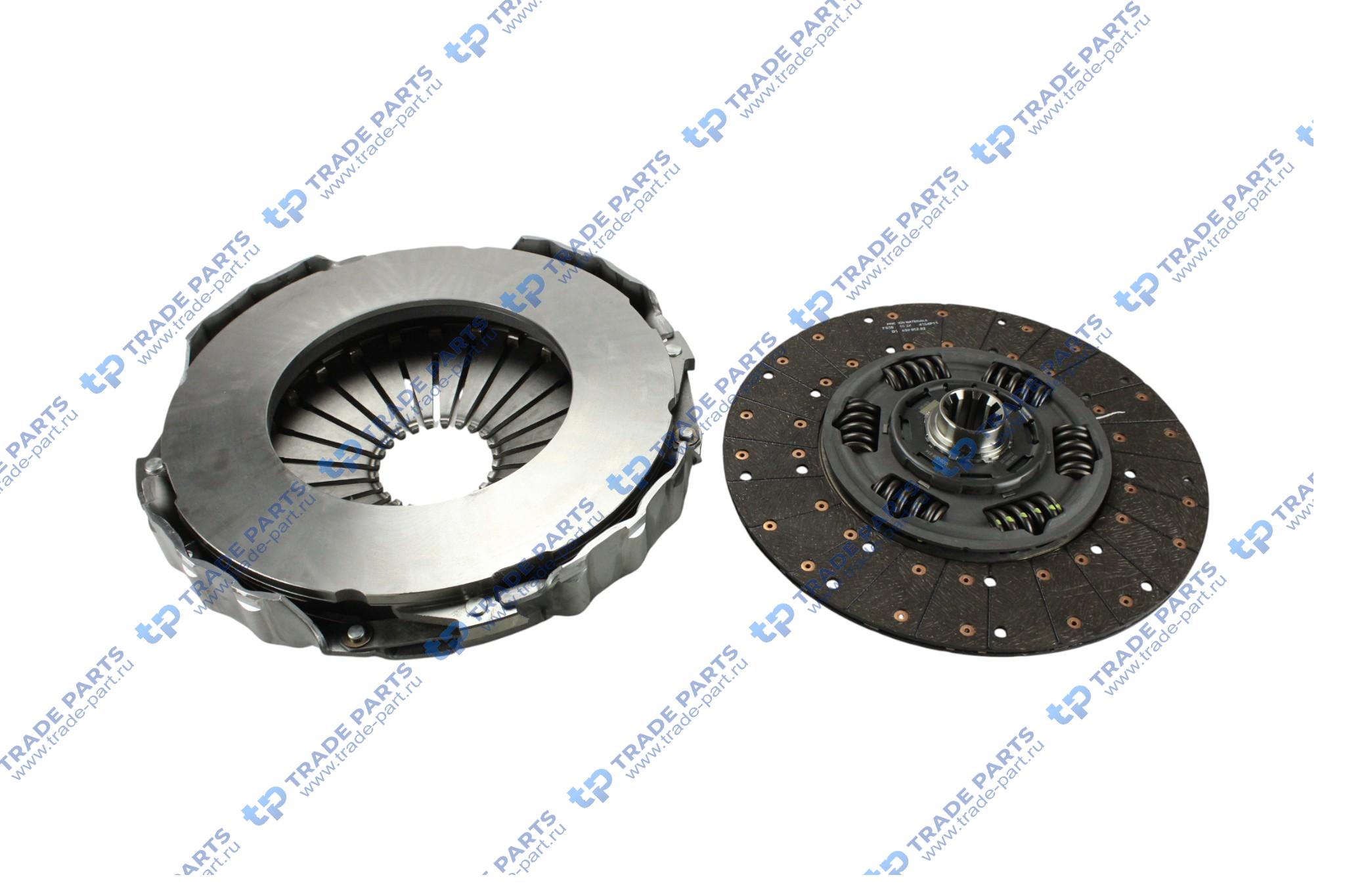 Реальная фотография комплект сцепления без выжимного man tgs tgx (euro 6) d2676lf zf traxon 12tx 2620td 430 mm.