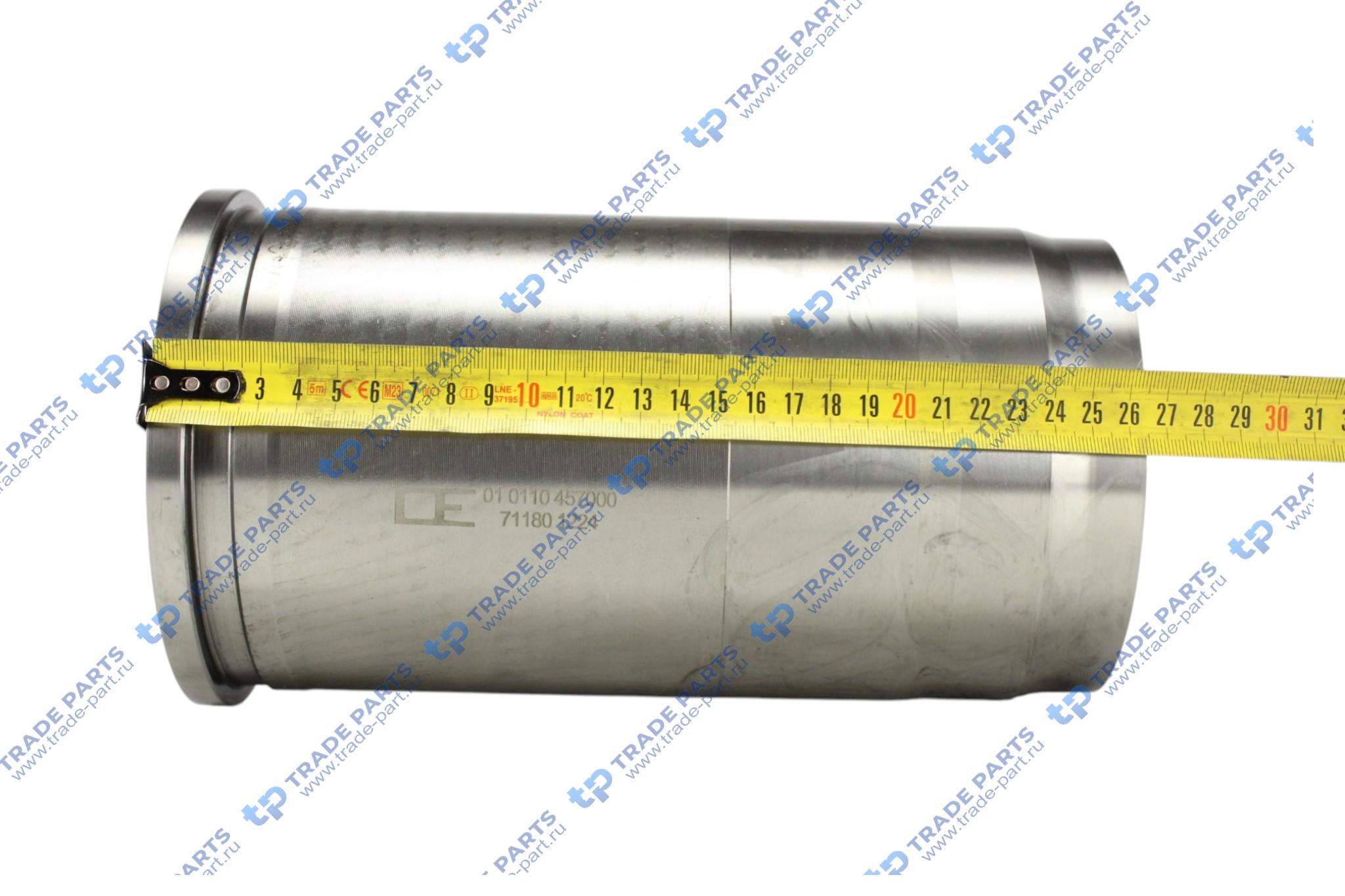 Реальная фотография гильза цилиндра a=144,5 c=155,5 l=266 h+f=10,12+1,1 (с упл. кольцами) mb om 457 la/hla