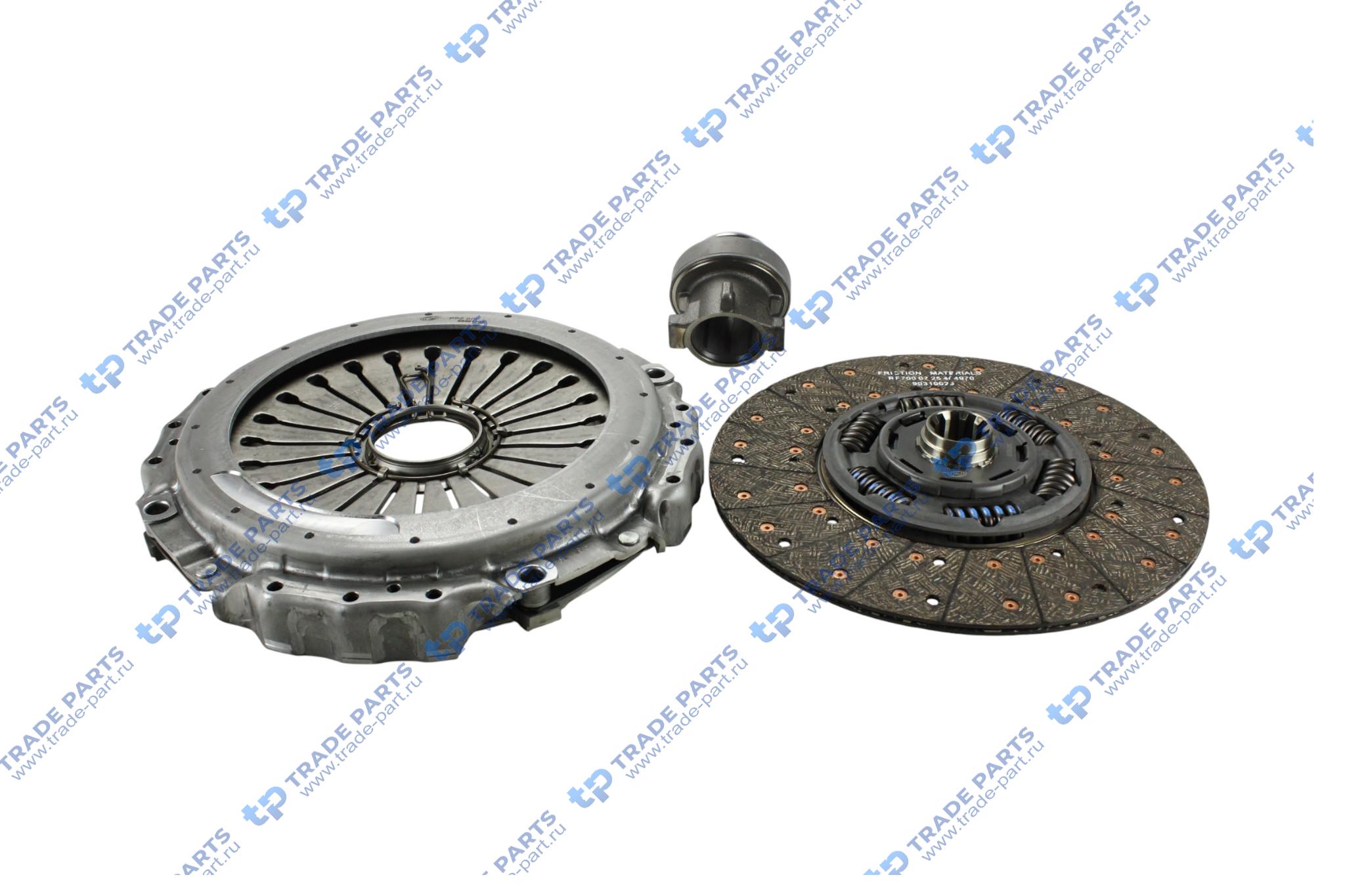 Реальная фотография комплект сцепления man tga d2066,d2866 zf as-tronic amt 430 mm.