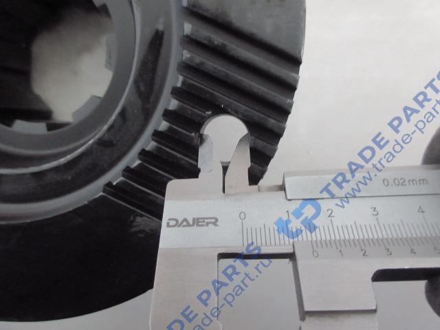 Реальная фотография фланец хвостовика редуктора 180x4 с насечкой h=65 крупный шлиц z=8 199014320154/az9128320014