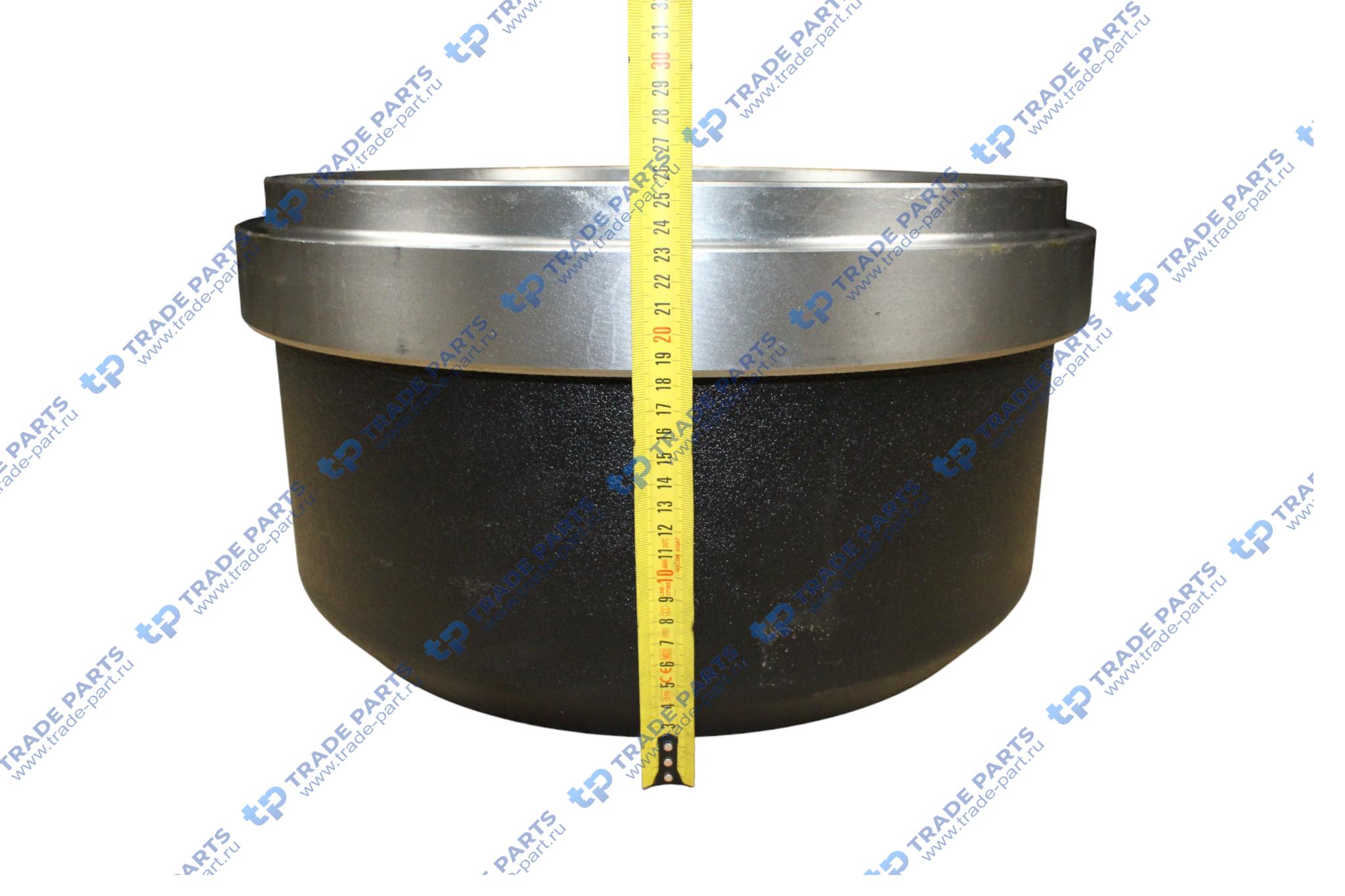 Реальная фотография барабан тормозной 419x203/211 h=256.2 d=288/335 n10x26 fruehauf пр-во турция