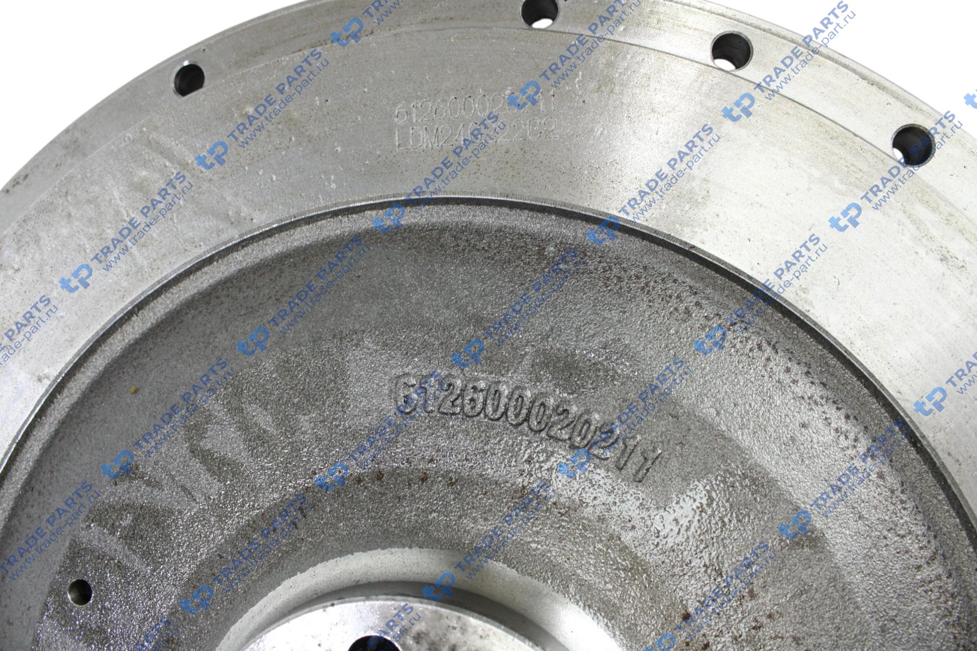 Реальная фотография маховик wd615 евро2 без венца!!! howo 612600020211