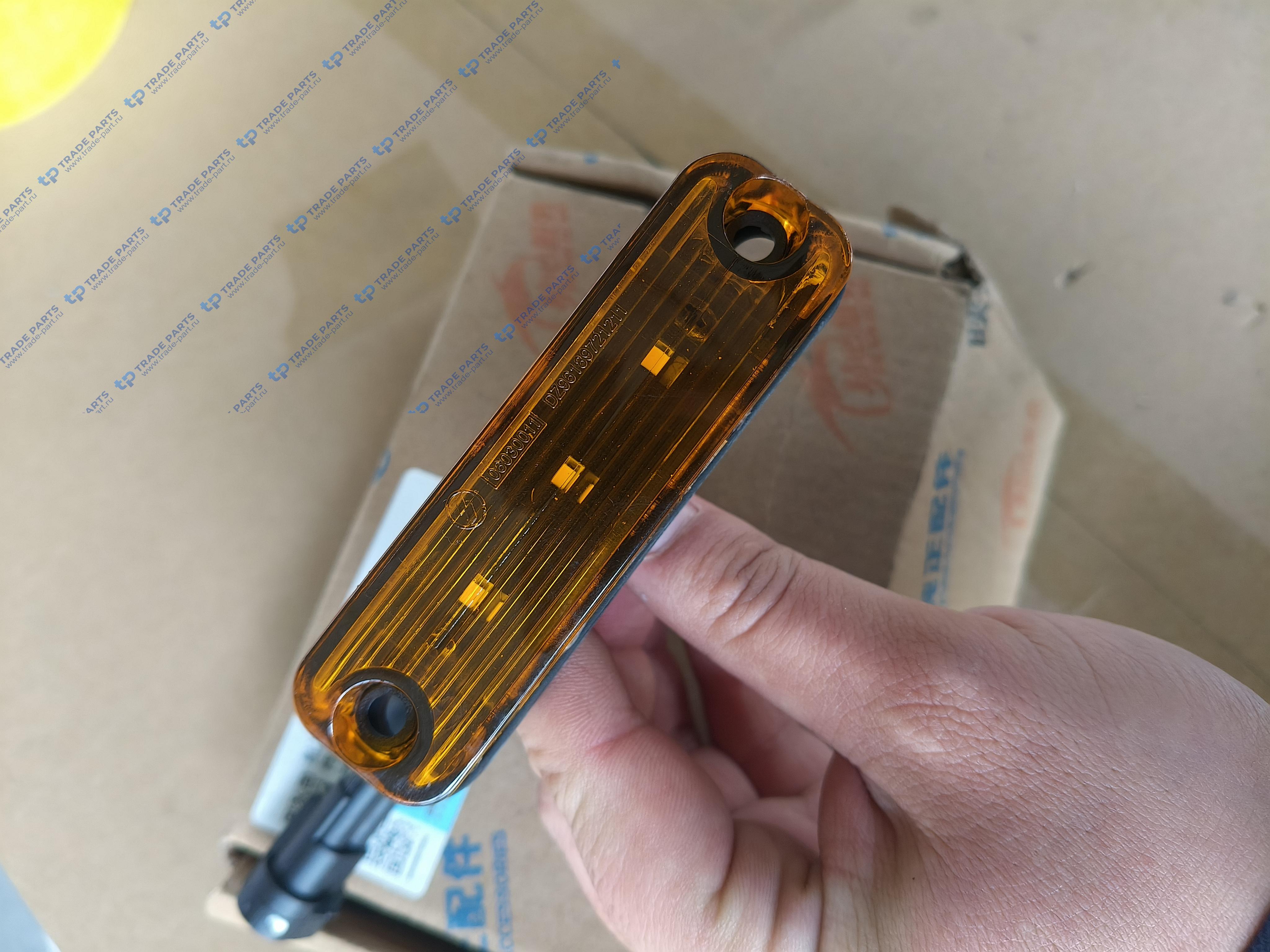 Реальная фотография фонарь аварийного знака автопоезда shacman x6000 желтый качество о