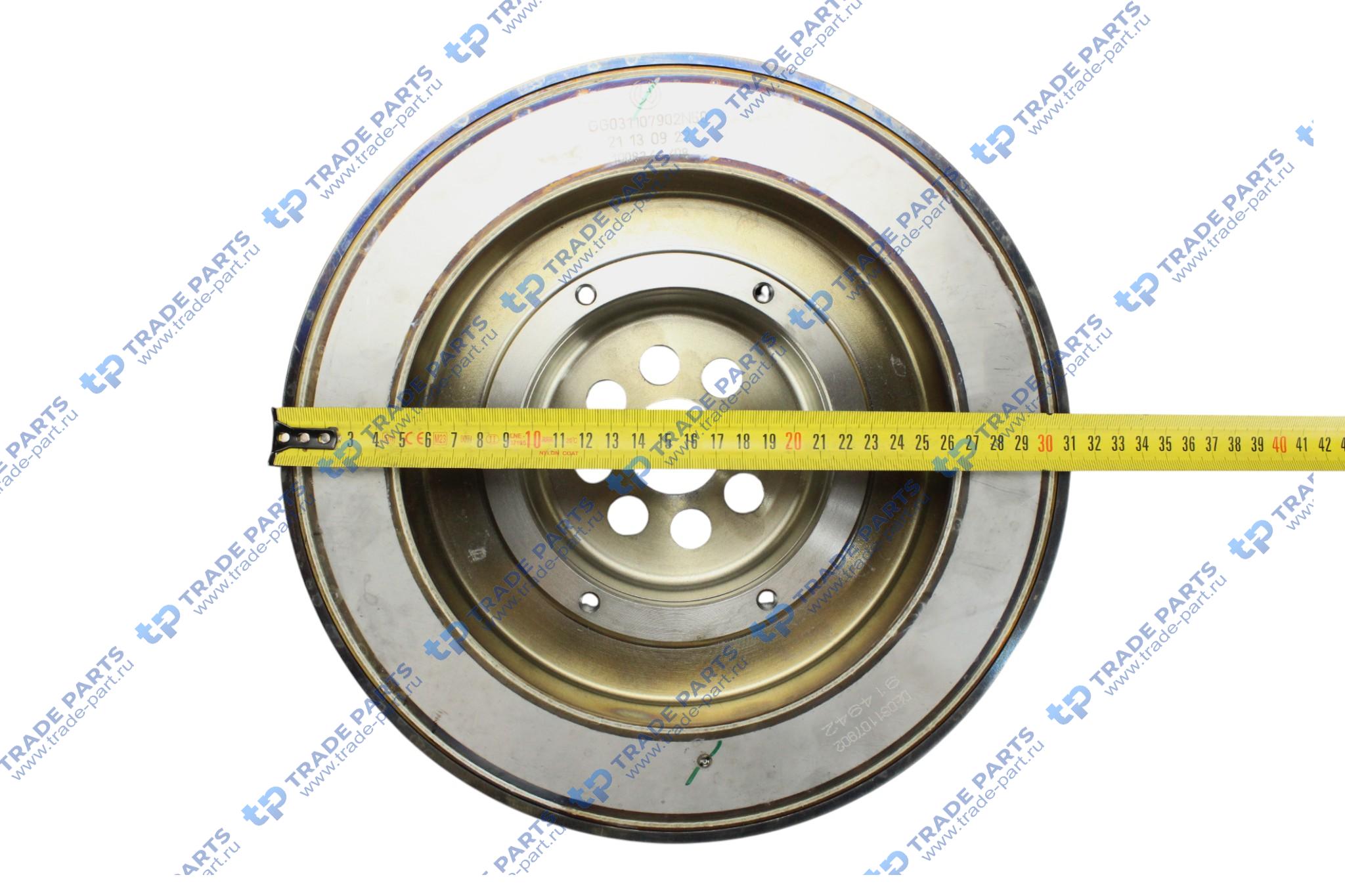 Реальная фотография гаситель крутильныз колебаний v 6-8 d130 mb actros/axor om501la/om502la