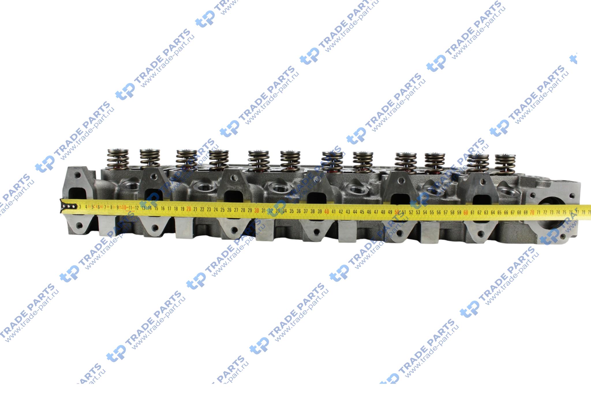 Реальная фотография головка блока цилиндра в сборе с клапанами 6bt  3966454 huatai