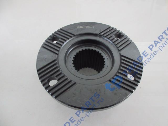 Реальная фотография фланец хвостовика редуктора 180x4 с насечкой h=90 мелкий шлиц z=28