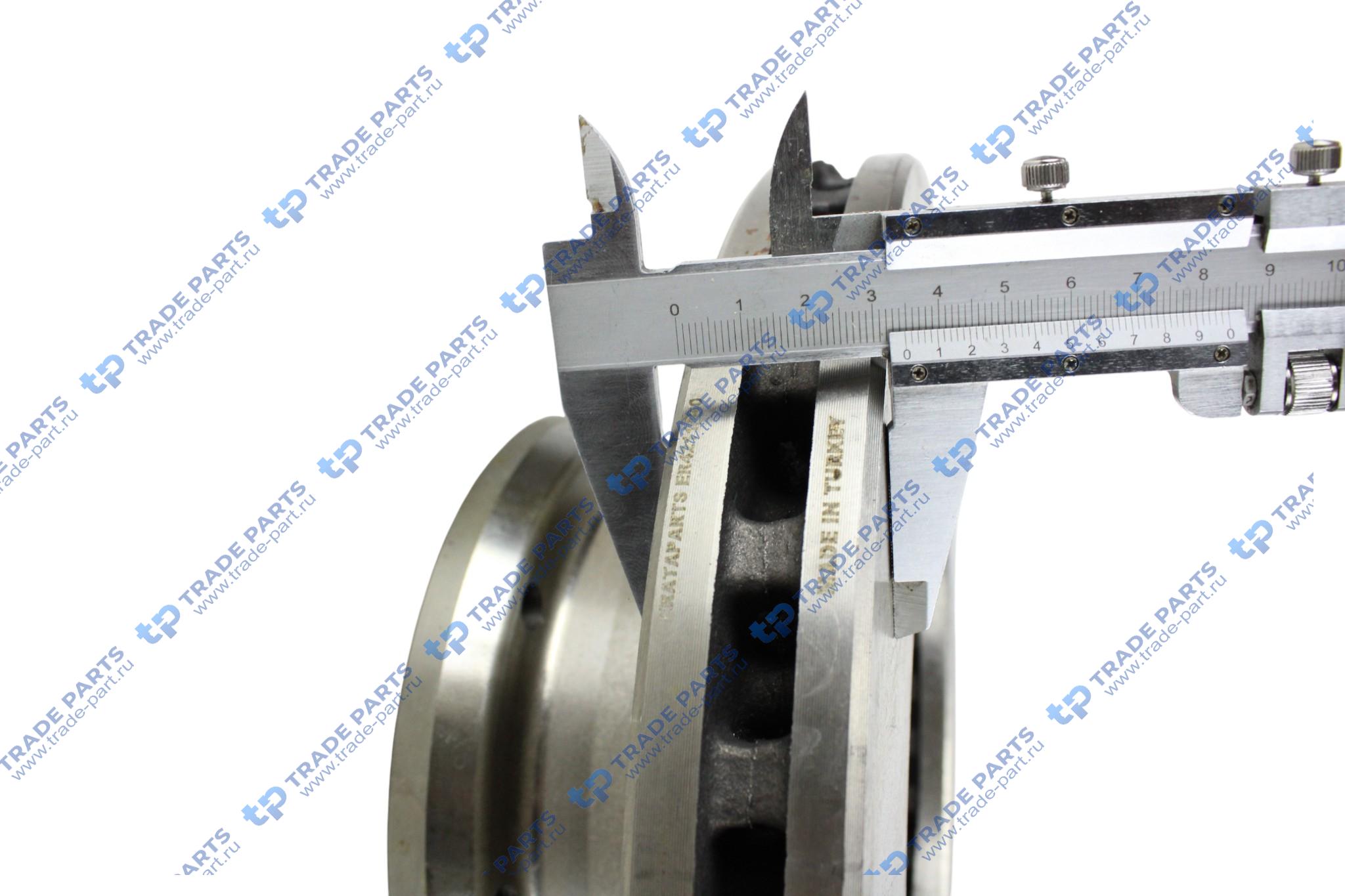 Реальная фотография диск тормозной передний atego 335*34*110.9/8*m12*1.5 пр-во турция