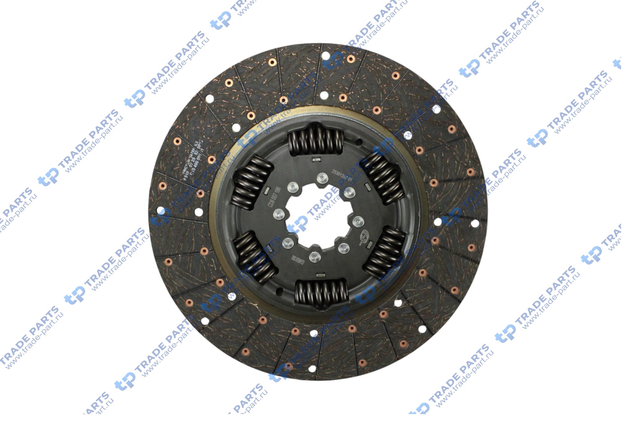 Диск сцепления без шлицов MB OM501LA, OM502LA, OM541LA G330-12 POWERSHIFT AMT 400 mm. TWIN DISC