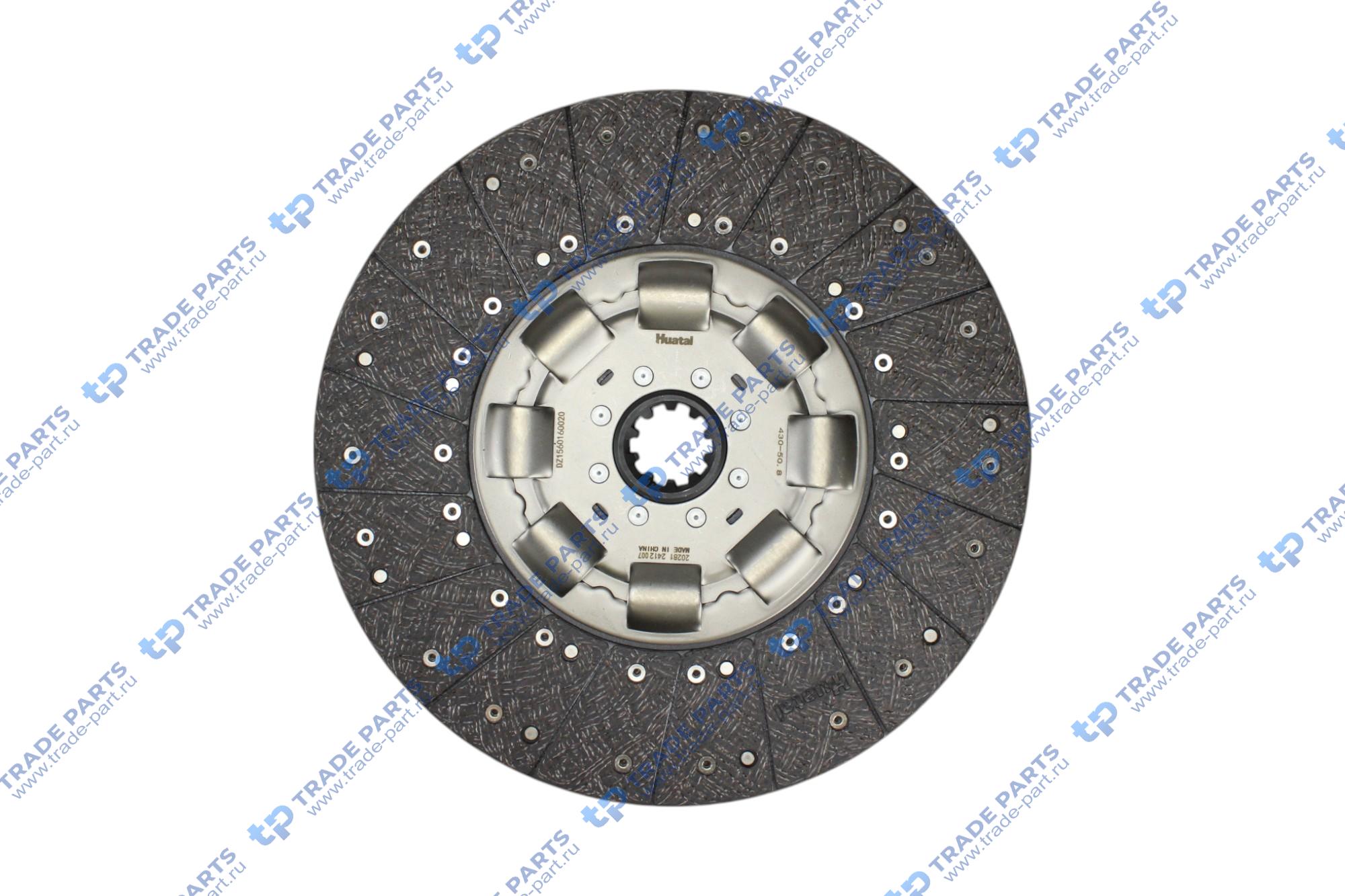 Диск сцепления D=430 втулка d=50,8  z=10  КПП ZF SITRAK T5G  HUATAI
