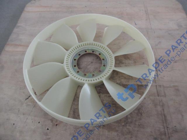 Реальная фотография крыльчатка вентилятора d=590 10 лопастей с ободом howo vg1500060447