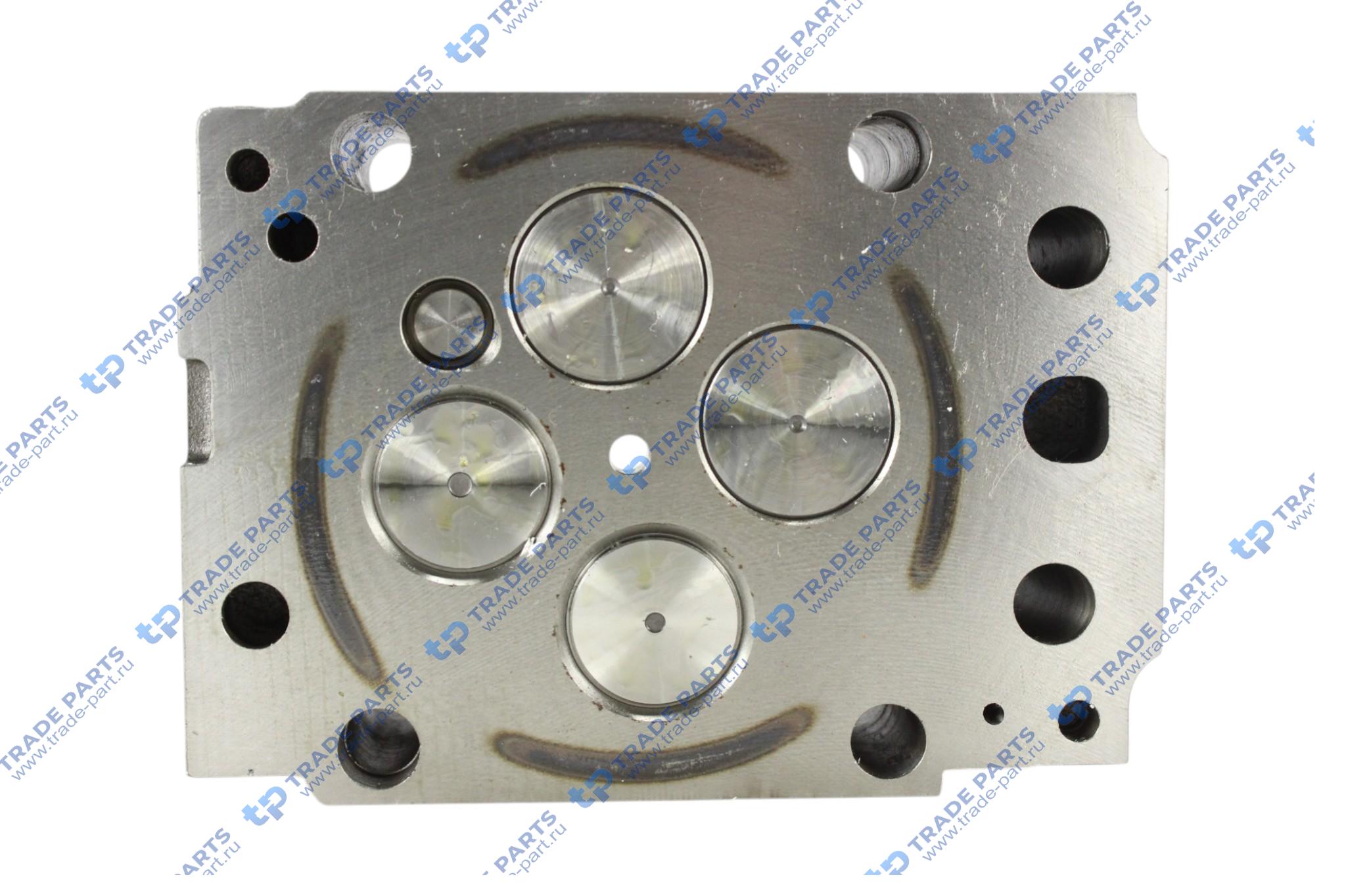 Реальная фотография головка блока (с клапанами) mb om 501/502 la инжекторная втулка m14x1 ø 9,3 мм