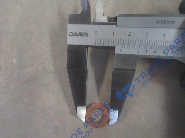 Реальная фотография шайба форсунки медная (10x20x2)