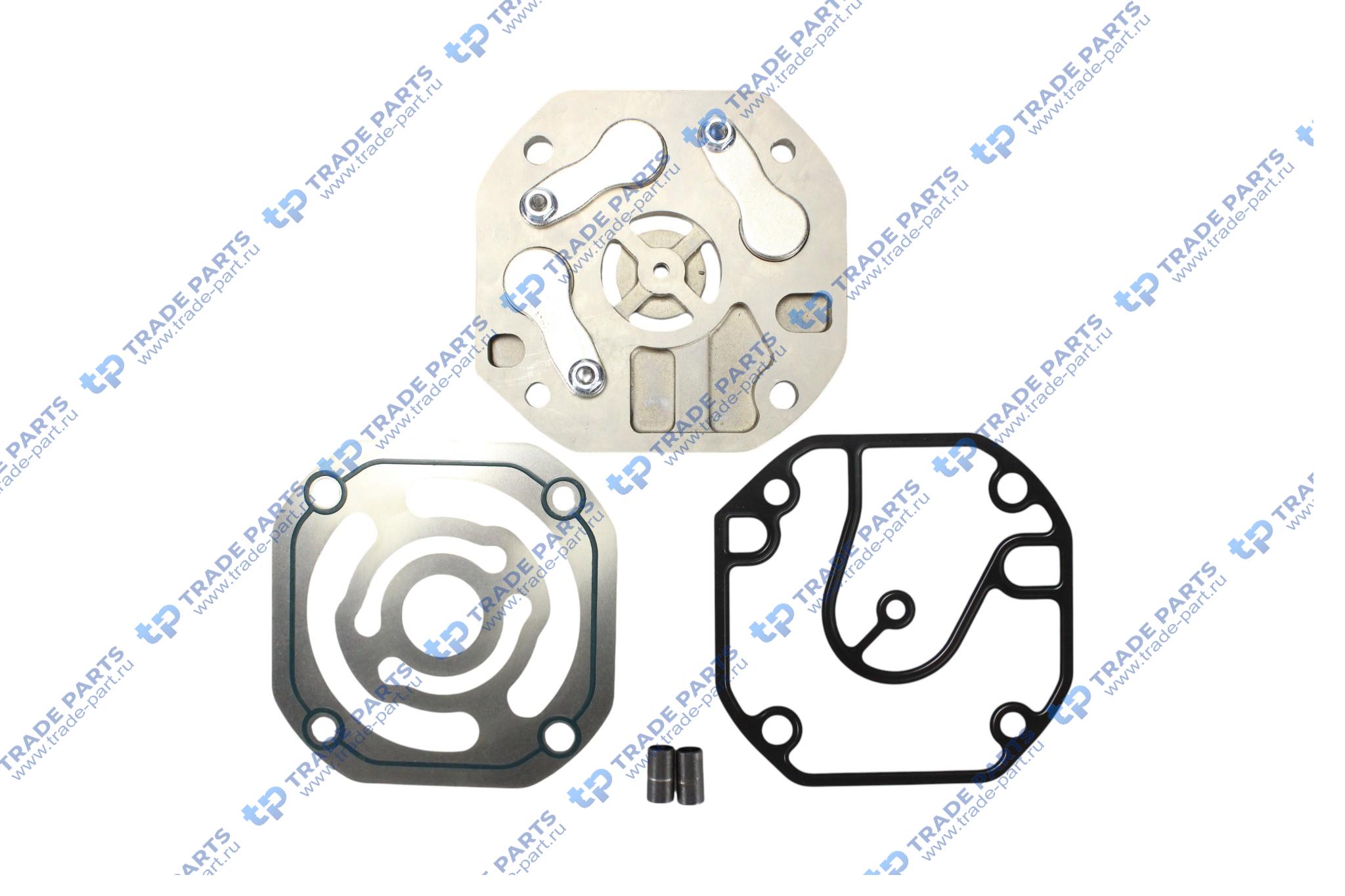 Реальная фотография ремкомплект компрессора с платой клапанов mercedes om 447 (447 130 28 15)