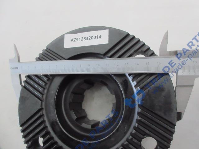 Реальная фотография фланец хвостовика редуктора 180x4 с насечкой h=65 крупный шлиц z=8 199014320154/az9128320014