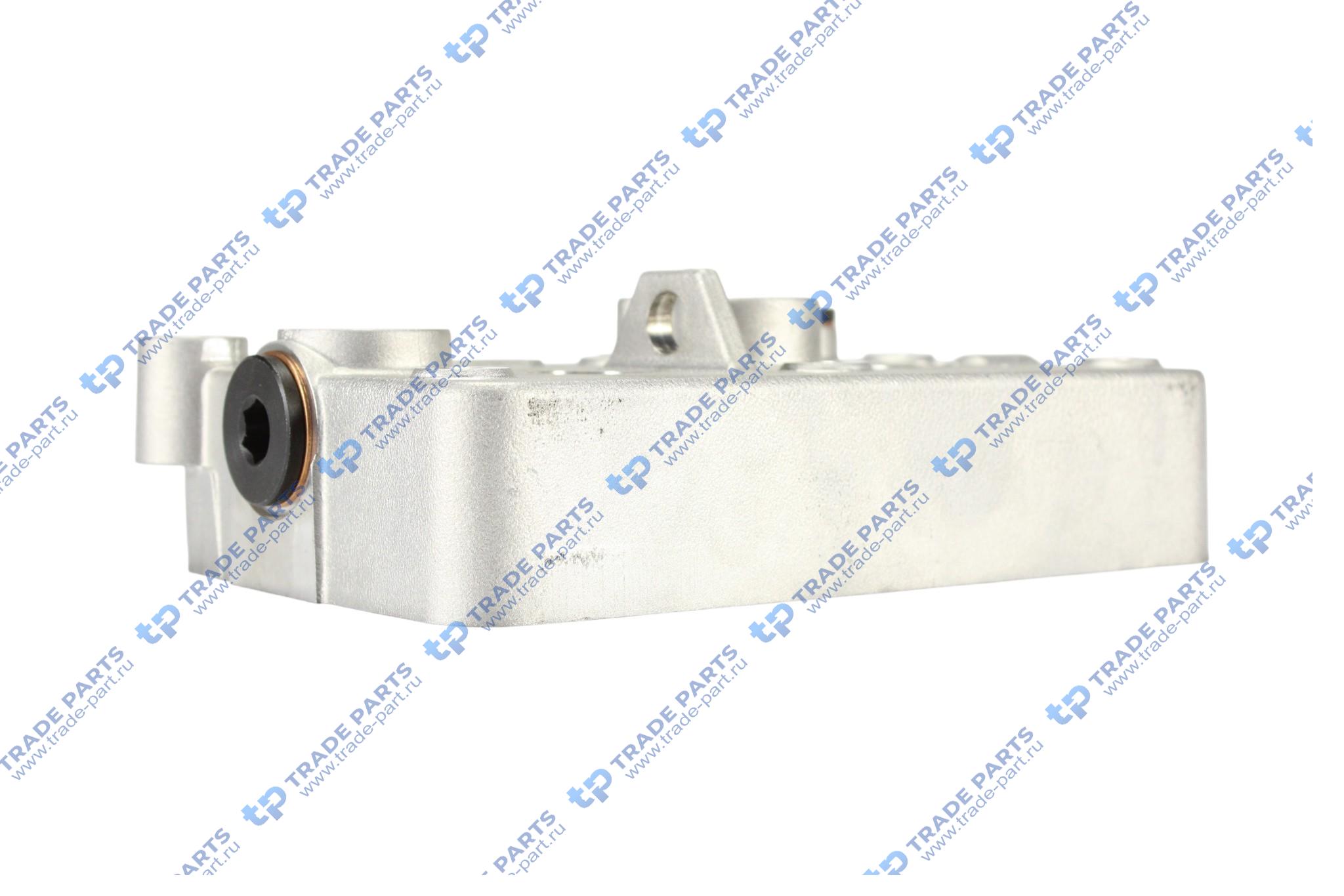 Реальная фотография головка блока компрессора knorr bremse lp4957 scania 4-series 2х цил.