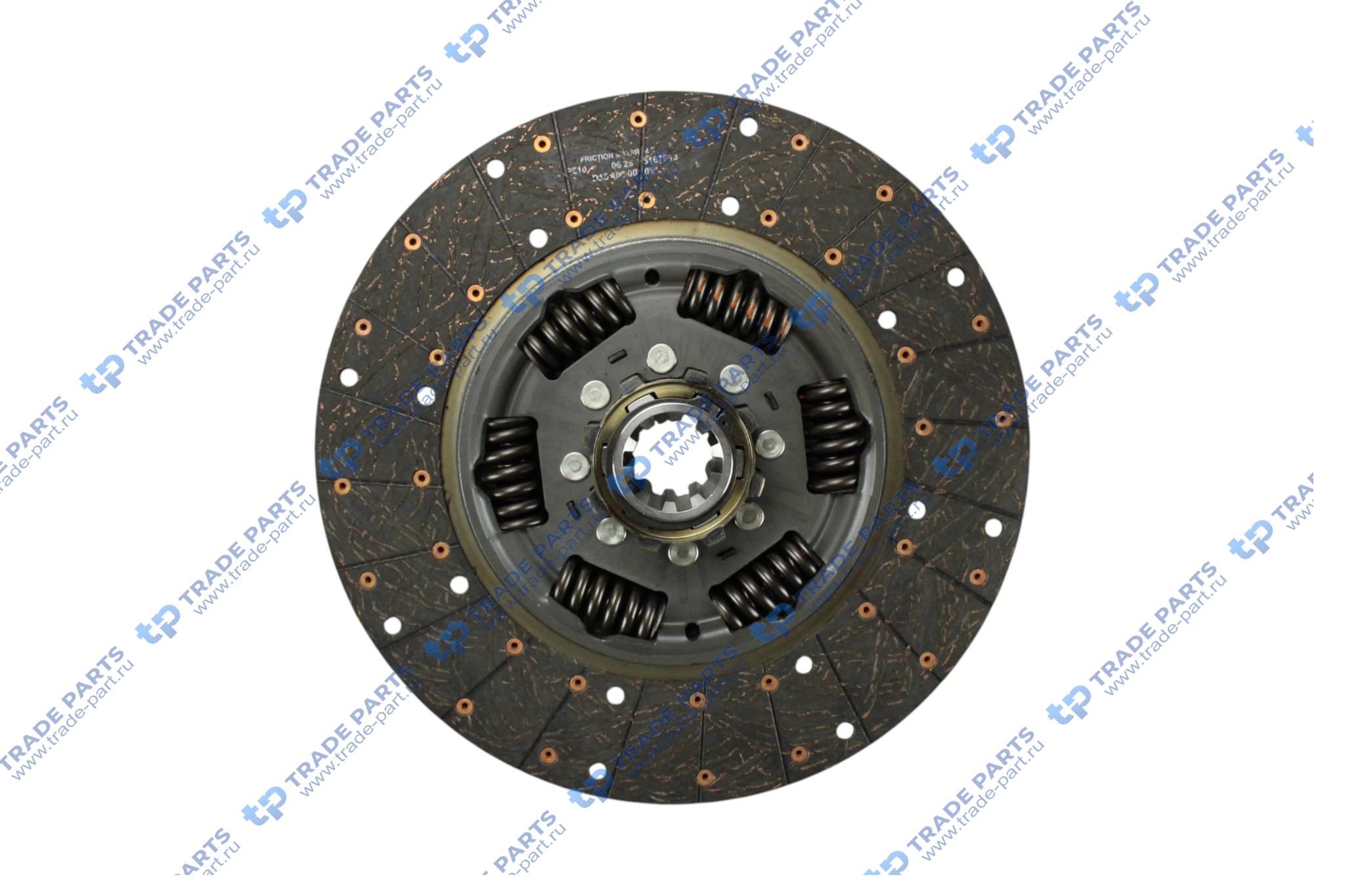 Диск сцепления FORD ECOTORQ 12,7 ZF 16S2230 400 mm. TWIN DISC
