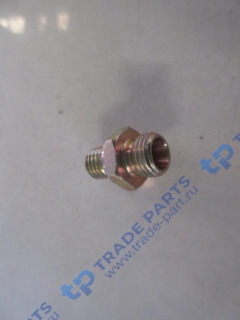 Реальная фотография штуцер m12x1.75,m14x1.5 гидравлический с двойной резьбой sitrak mc11/mc13