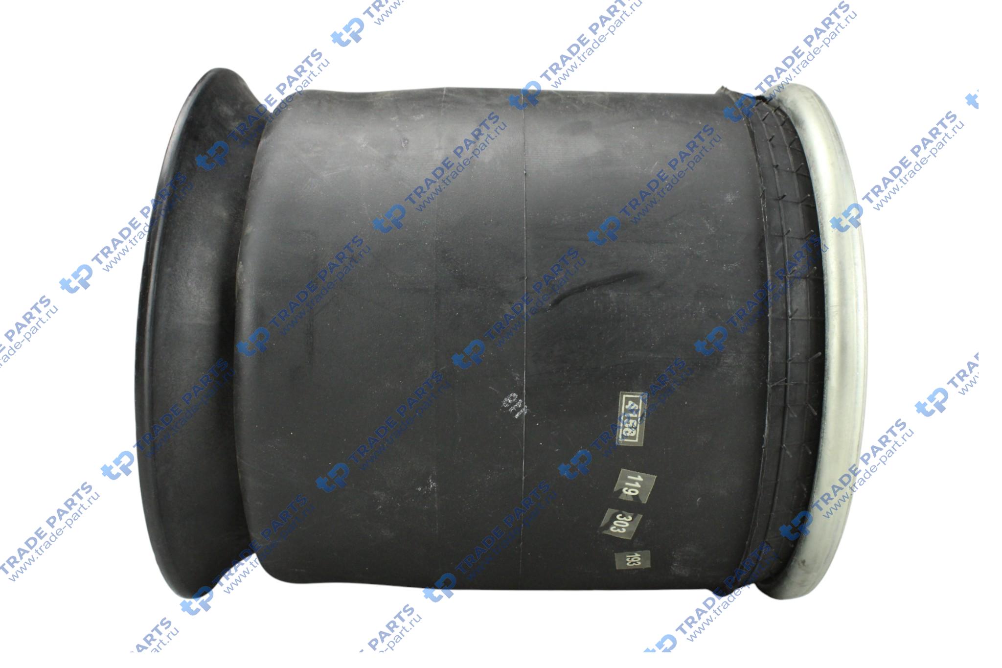 Реальная фотография рессора пневматическая со стаканом; (2 отв. возд. / 1 отв.); без ограничителя; schmitz trailer