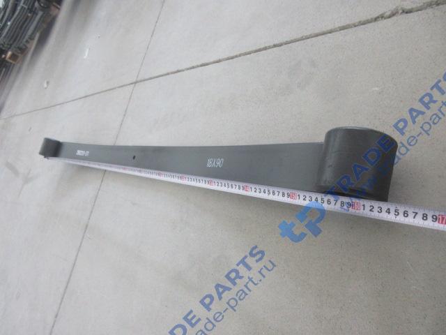 Реальная фотография лист передней рессоры 8х4 №1 18x90 l=1635