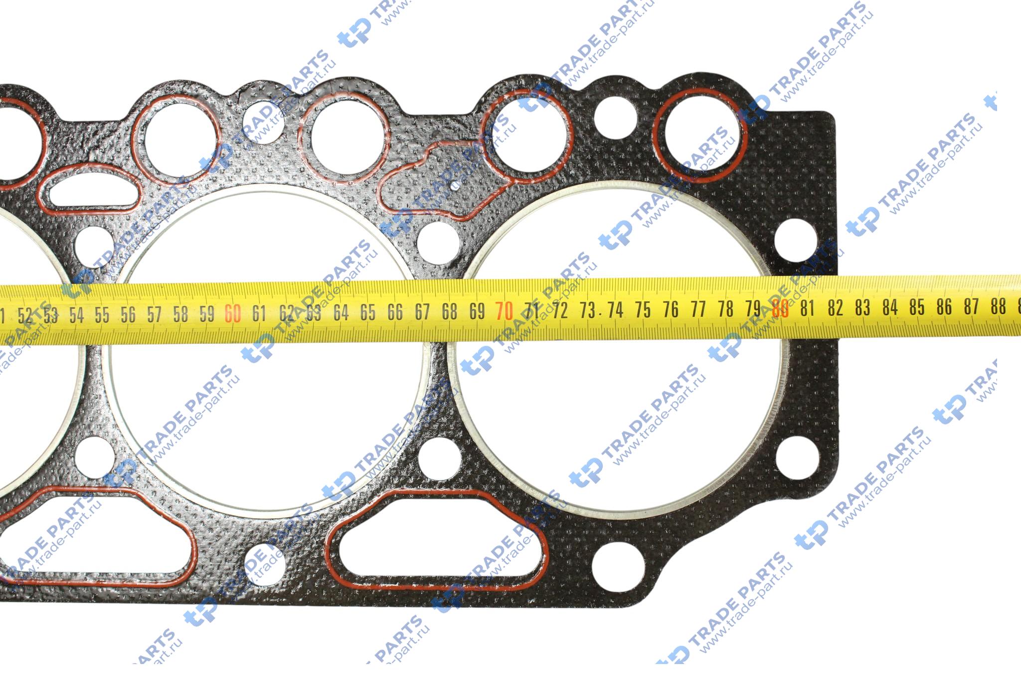 Реальная фотография прокладка головки блока deutz bf6m1013 толщина -1.4 мм, 1 метка (0420 1559) oeg