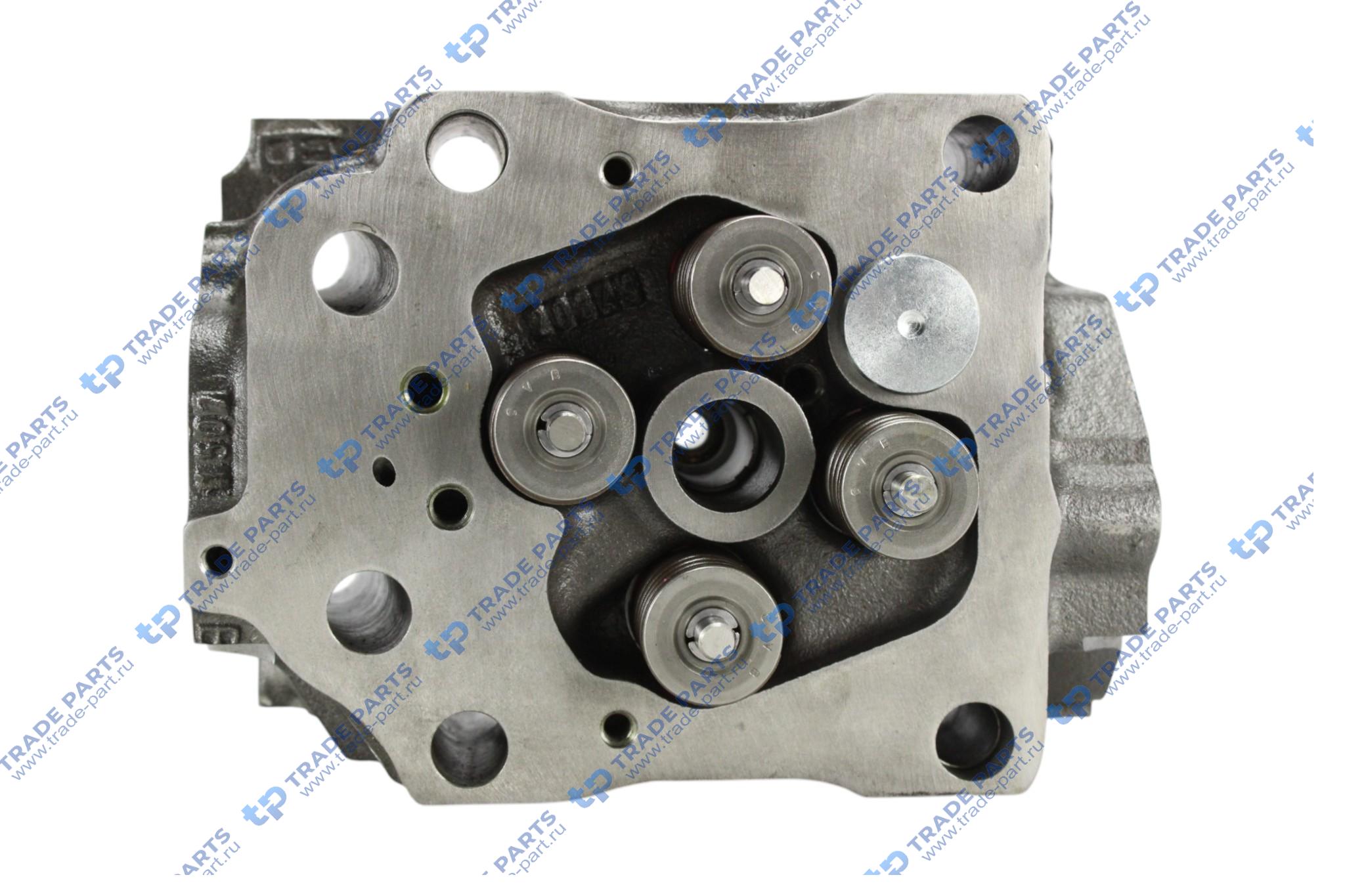 Реальная фотография головка блока (с клапанами) mb om 501/502 la инжекторная втулка m14x1 ø 9,3 мм