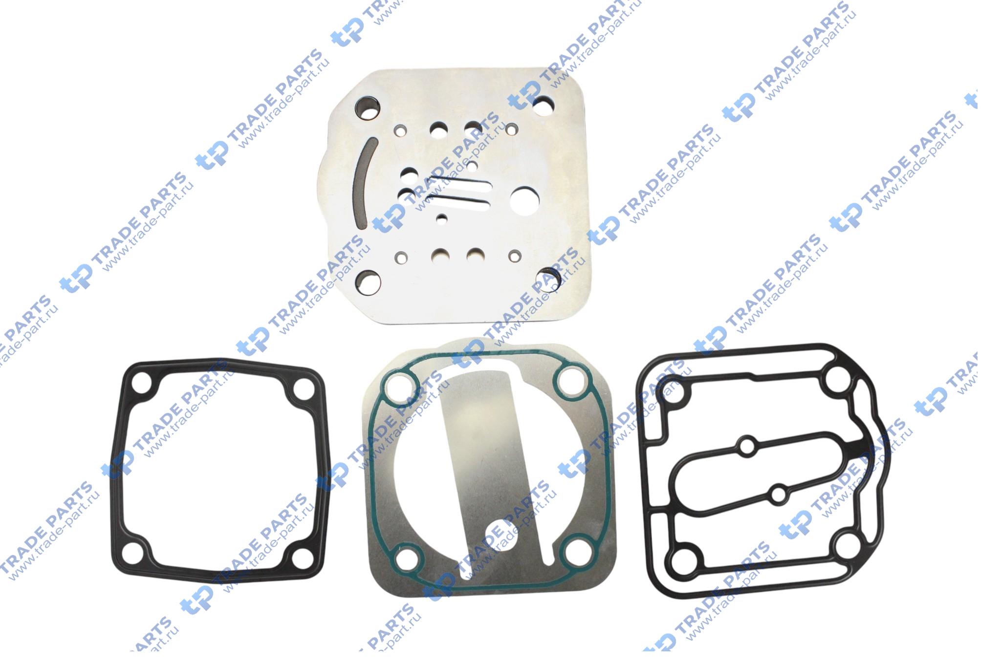 Реальная фотография ремкомплект компрессора мерседес актрос (плита +прокладка)