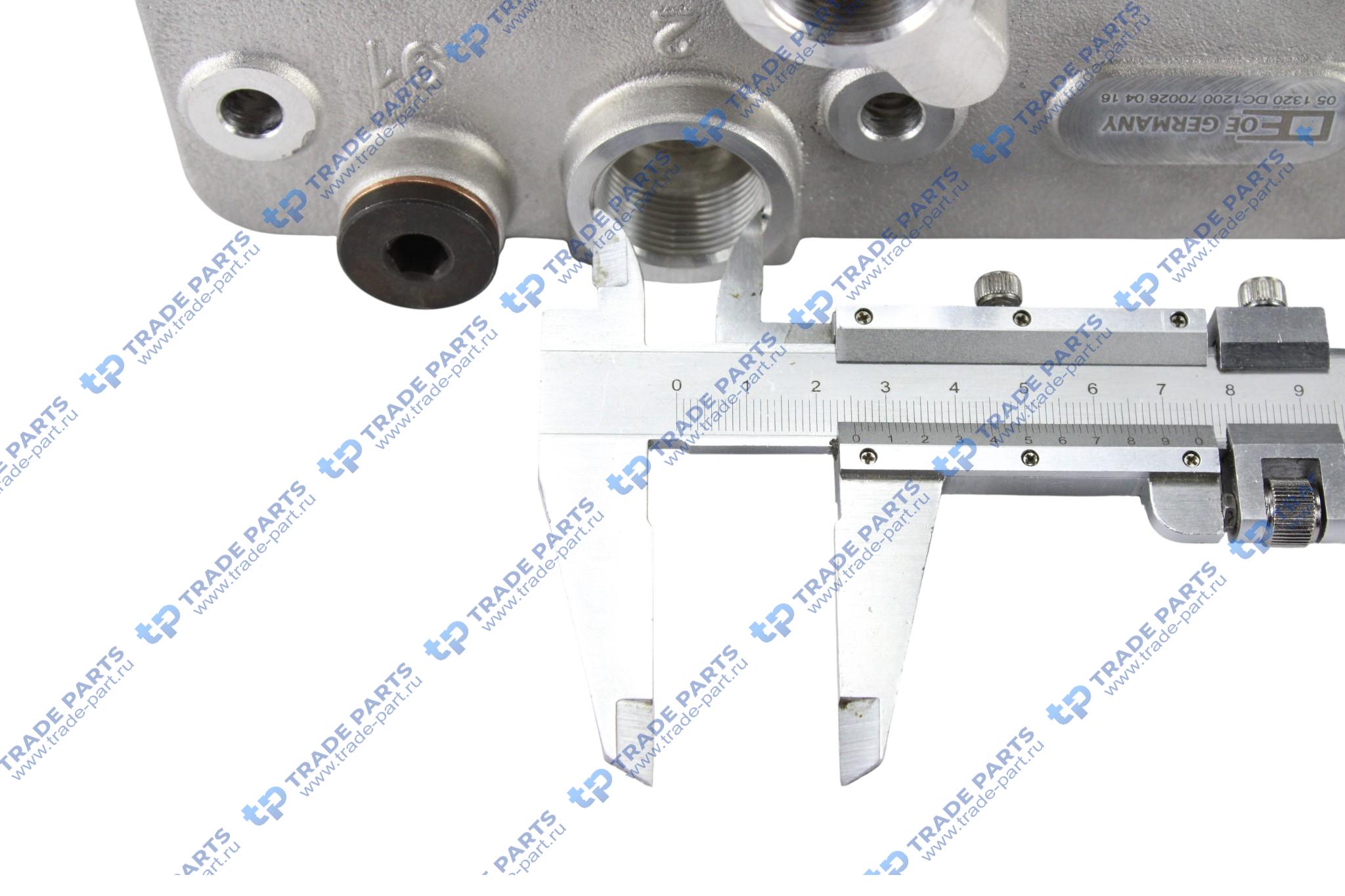 Реальная фотография головка блока компрессора knorr bremse lp4957 scania 4-series 2х цил.