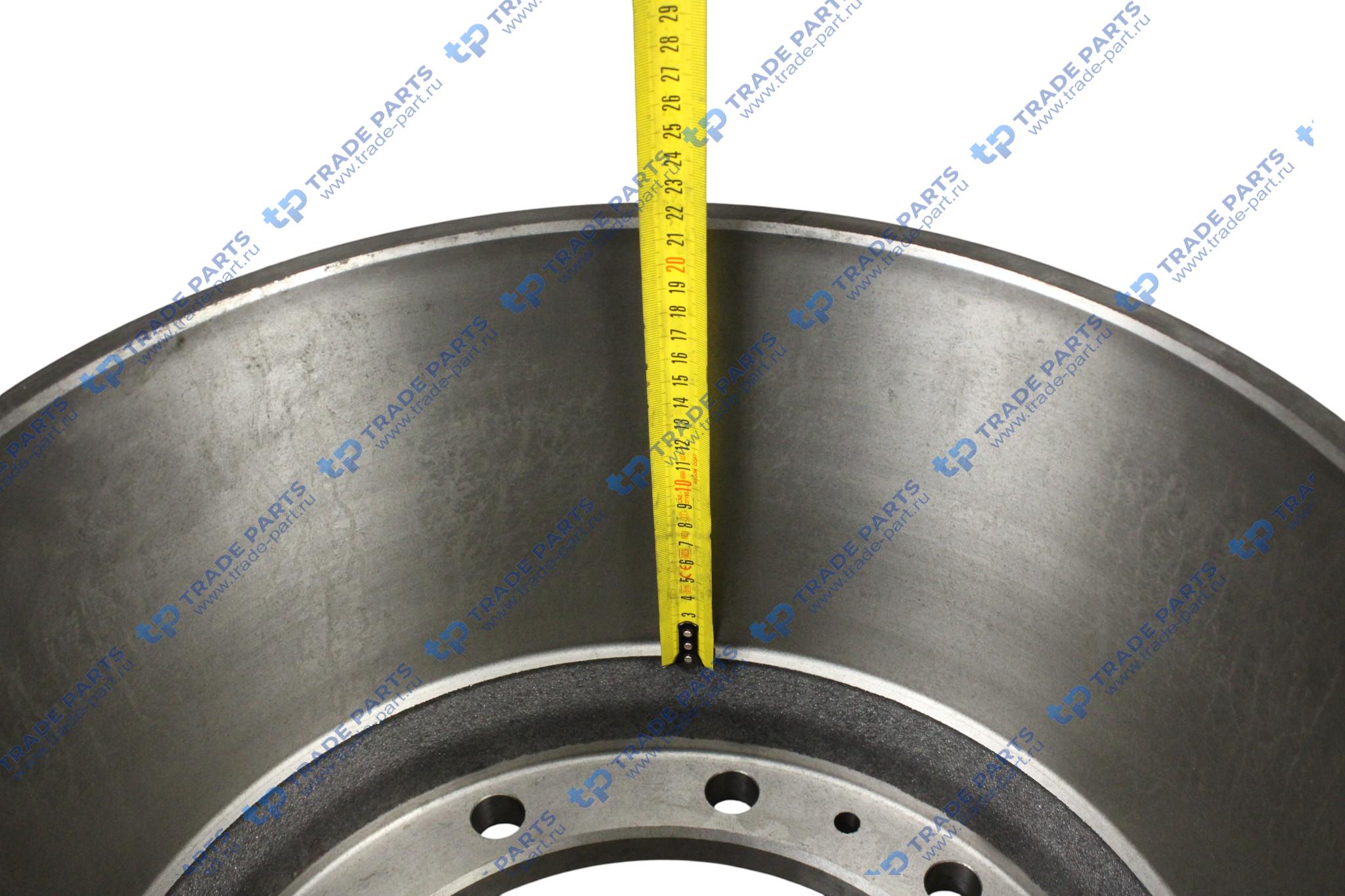 Реальная фотография барабан тормозной iveco eurotrakker задний 410*205*282 пр-во турция