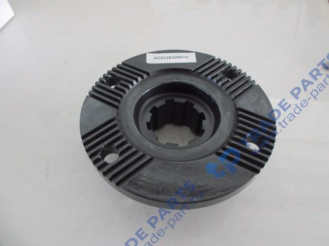 Реальная фотография фланец хвостовика редуктора 180x4 с насечкой h=65 крупный шлиц z=8 199014320154/az9128320014