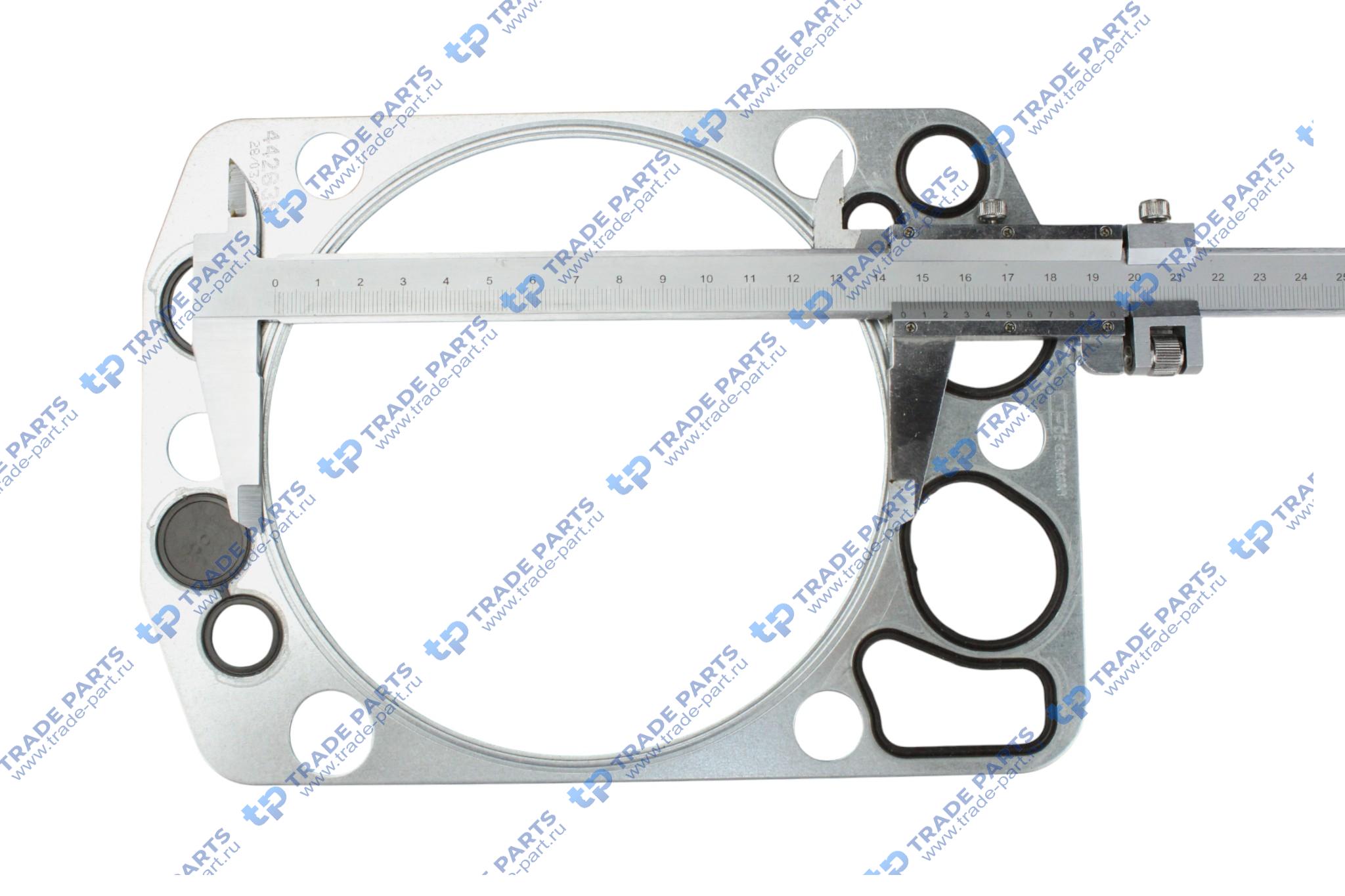 Реальная фотография прокладка гбц обрезин на 1 cyl 125/128/130 mb om401-447