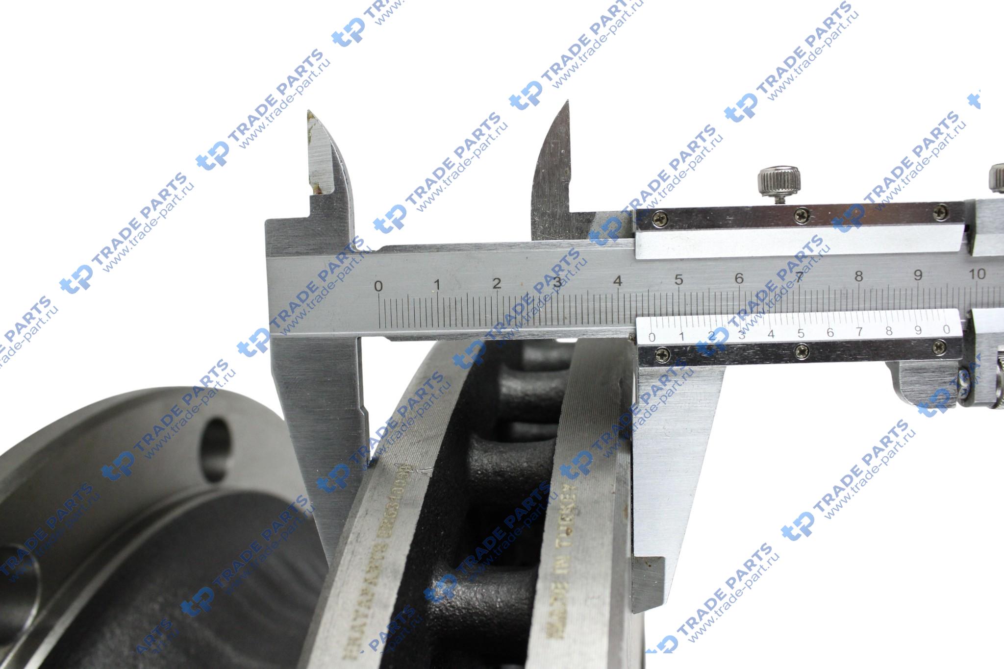 Реальная фотография диск тормозной bpw 430х355x45х159.5мм пр-во турция