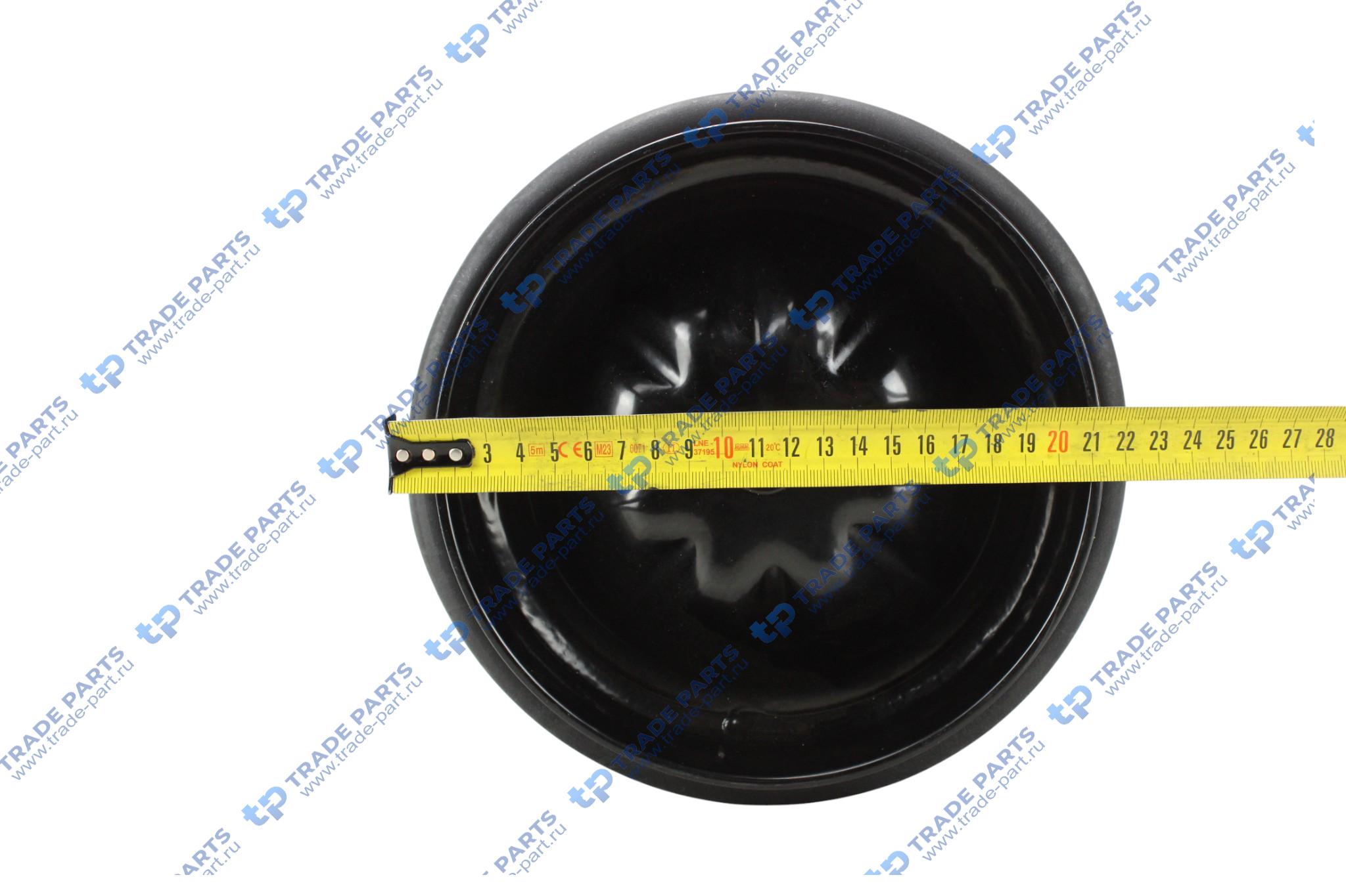 Реальная фотография рессора пневматическая со стаканом; (1 штуц. возд. / 1 отв.); стакан ø200; actros