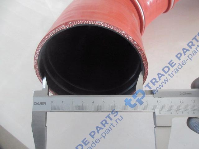 Реальная фотография патрубок интеркулера выпускной shaanxi x6000