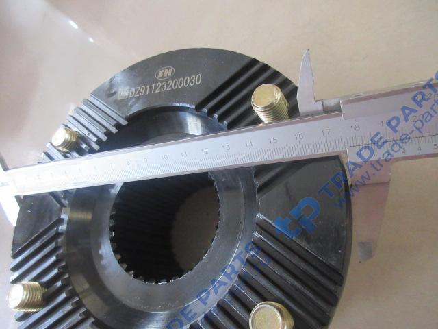 Реальная фотография фланец хвостовика редуктора заднего mcy13 тягач sitrak качество о